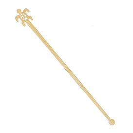 Agitatore per Bere in Bambù a Forma di Tartaruga 18cm (1200 Pezzi)