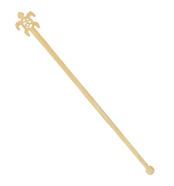 Agitatore per Bere in Bambù a Forma di Tartaruga 18cm (1200 Pezzi) Agitatore per Bere in Bambù a Forma di Tartaruga 18cm (1200 Pezzi)