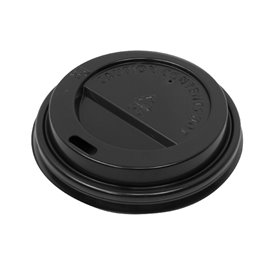 Coperchio con Foro per Bicchiere di Carta 4Oz/120ml Bianco Ø6,2cm (50 Pezzi)