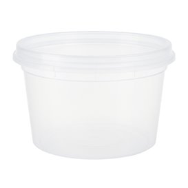 Contenitore in Plastica PP “Deli Range” Trasparente con Coperchio 480ml (240 Pezzi)