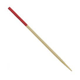 Spiedino di Bambù Punta Rosso 7cm (3.600 Pezzi)