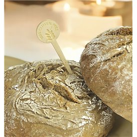 Stuzzicadenti Marcatore Bambù Gluten Free 10cm (50 Pezzi)