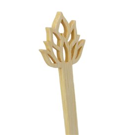 Agitatore per Bere in Bambù con Fiori di Loto 14 cm (600 Pezzi)