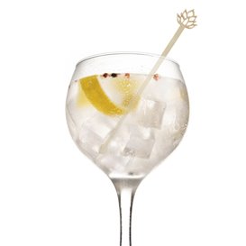 Agitatore per Bere in Bambù con Fiori di Loto 14 cm (600 Pezzi)