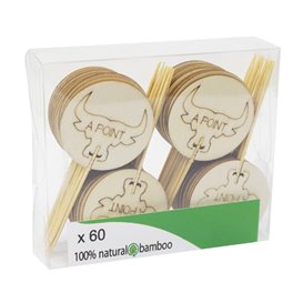 Stuzzicadenti Marcatore Mezzo Fatto “A Point” 9 cm  (1200 Pezzi)