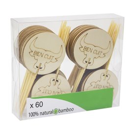 Stuzzicadenti Marcatore Ben Fatto “Bien Cuit” 9 cm (60 Pezzi)