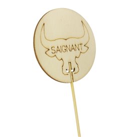 Stuzzicadenti Marcatore Fatto Poco “Saignant” 9 cm (60 Pezzi)
