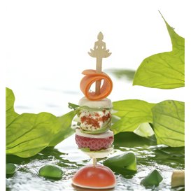 Spiedino di Bambù “Bouddha 1” 12 cm (50 Pezzi)