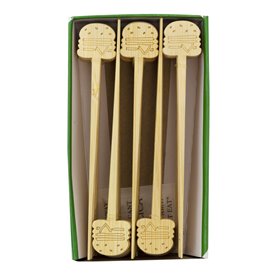 Spiedino per Hamburger in Bambù 12 cm (50 Pezzi)