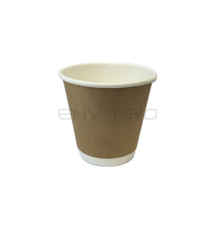 Bicchiere Carta 8Oz/240ml Parete Doppia Liscio Kraft Ø8cm (500 Pezzi) Bicchiere Carta 8Oz/240ml Parete Doppia Liscio Kraft Ø8cm (500 Pezzi)