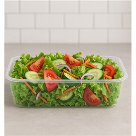 Contenitore Rettangolare in PP Trasparente 500ml 17,4x11,6x3,5cm (500 Pezzi)