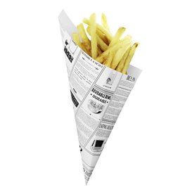 Cono di Carta Greaseproof Parchment 24,5cm 100g (2.000 Pezzi)