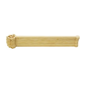 Agitatore per Bere in Bambù con Fiori di Loto 14 cm (50 Pezzi)