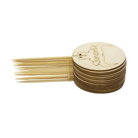 Stuzzicadenti Marcatore Fatto Poco “Saignant” 9 cm (1200 Pezzi)