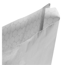 Sacchetto di Carta Alluminio Oleato Argento 22,3+5x20cm (2000 Pezzi)