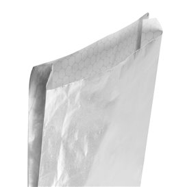 Sacchetto di Carta Alluminio Oleato Argento 22,3+5x20cm (250 Pezzi)