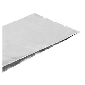 Sacchetto di Carta Alluminio Oleato Argento 26+5x10,3cm (200 Pezzi)