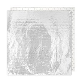 Carta Antigrasso Accoppiata con Alluminio 41x41cm (25 Pezzi)
