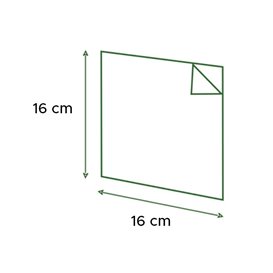 Sacchetto di Carta Antigrasso Argento 2L 16x16cm (4000  Pezzi)