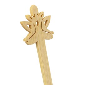 Agitatore per Bere in Bambù “Bouddha 2” 14 cm (600 Pezzi)