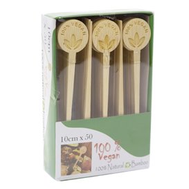 Stuzzicadenti Pennarello di Bambù Vegan 10cm (50 Pezzi)