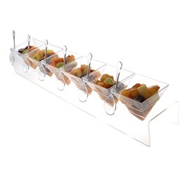 Portacono PS Trasparente 6 Fori 40x6,5x7cm (6 Pezzi)
