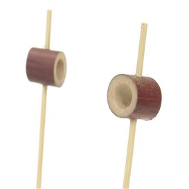 Spiedino di Bambù con Anello Rosso 12cm (1000 Pezzi)