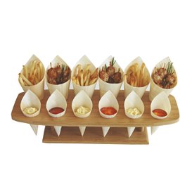 Stand di Bambu per Cono 12 Bucos (1 Pezzi)