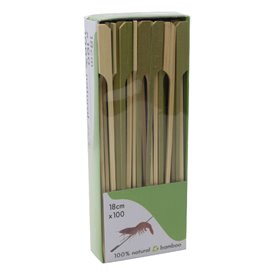 Spiedini di Bambù "Golf" Naturale 18cm in scatola (1.200 pezzi)