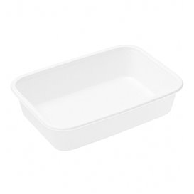 Contenitore Rettangolare in PP Bianco 17,4x11,6x3,5cm (25 Pezzi)