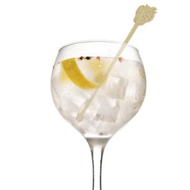 Agitatore per Bere in Bambù Fragola 14cm (600 Pezzi)