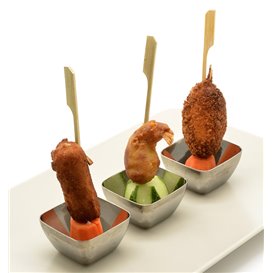 Spiedini di Bambù "Golf" Naturale 15cm in scatola  (100 Pezzi)