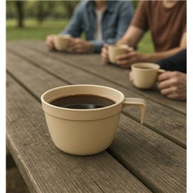 Tazza Riutilizzabile Cup Beige 190ml (25 Pezzi)