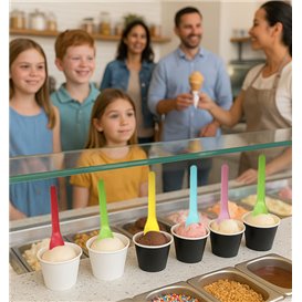 Paletta per Gelato Colori CPLA 10cm (100 Pezzi)