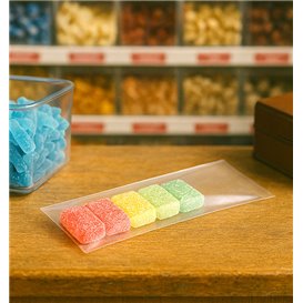Sacchetti di Polietilene Senza Chiusura 7,5x20cm G100 (100 Pezzi)