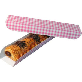 Vassoio Carta Chiusa 30x6,1x3,2cm.Rosa (100 Pezzi)