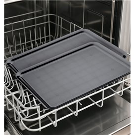 Vassoio Plastica Tray Nero 50x37cm (24 Pezzi)