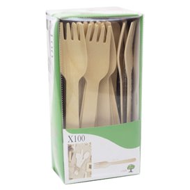Forchetta di Legno Eco 16cm (1200 Pezzi)