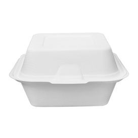 Contenitori Canna Zucchero Bianco 150x150x80mm (50 Pezzi)