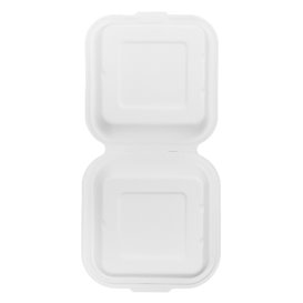 Contenitori Canna Zucchero Bianco 150x150x80mm (50 Pezzi)