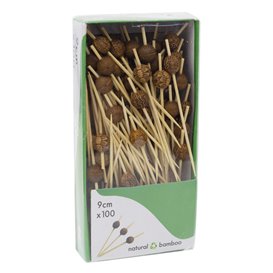 Stecchini in bambù Etnico 9cm (100 Pezzi)