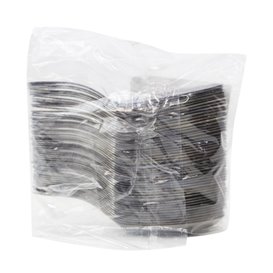 Cucchiaino Plastica per Salsa Argento 10 cm (50 Pezzi)