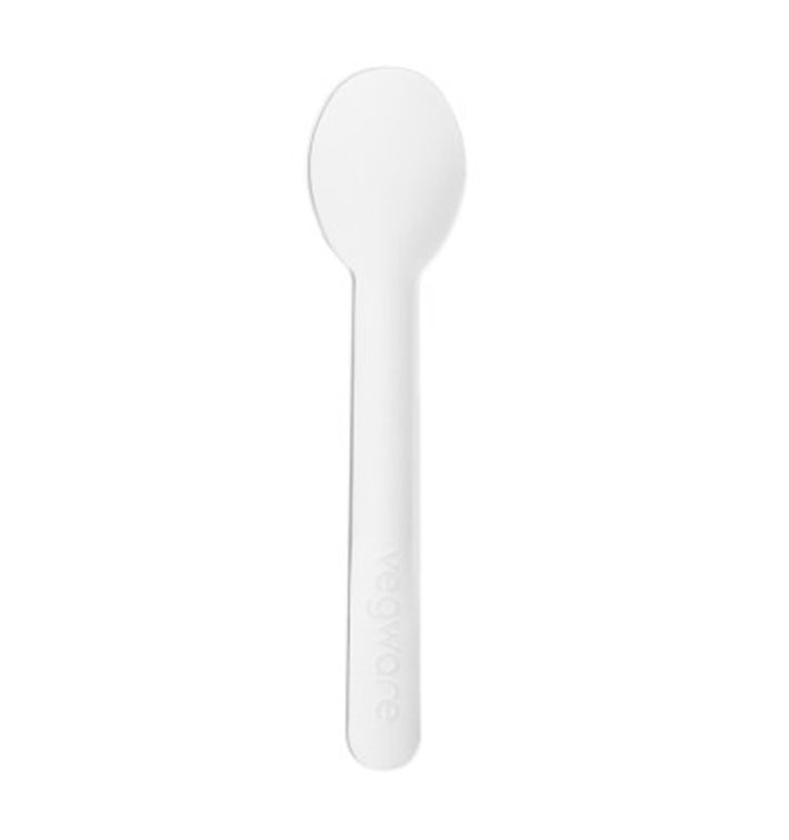 Cucchiaino di Cartone Rigido Bianco 13cm (50 Pezzi) Cucchiaino di Cartone Rigido Bianco 13cm (50 Pezzi)