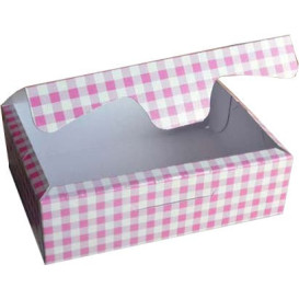 Scatola di Carta Pasticcerie 17,5x11,5x4,7cm 250g Rosa (20 Pezzi)