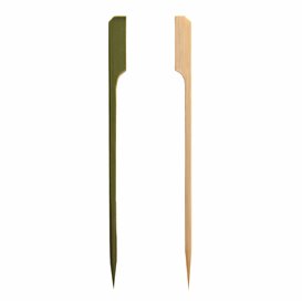 Stecchini in bambù "Golf" Naturale 18cm (50 Pezzi)