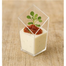 Mini Bicchiere in plastica Diamantato PS Trasparente 60ml (200 Pezzi)