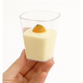 PS Mini Bicchiere in plastica Trasparente 150ml Altezza 7,1 cm (200 Pezzi)