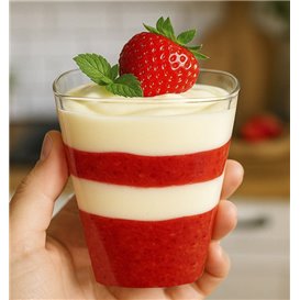Mini Bicchiere in plastica PS Trasparente 200ml (25 Pezzi)
