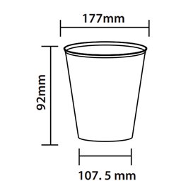 Bicchiere da mojito infrangibile e riutilizzabile in PP trasparente 480ml (10 Pezzi)
