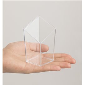 Mini Bicchiere in plastica Diamantato PS Trasparente 48ml (20 Pezzi)